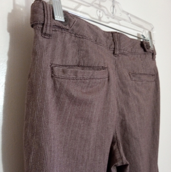 Old Navy brown pleated cropped trousers girls size 14 GUC - Picture 9 of 10
